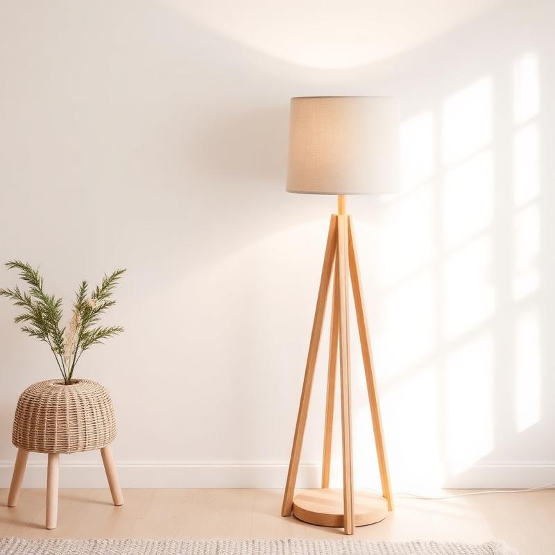 Oak Arc Floor Lamp